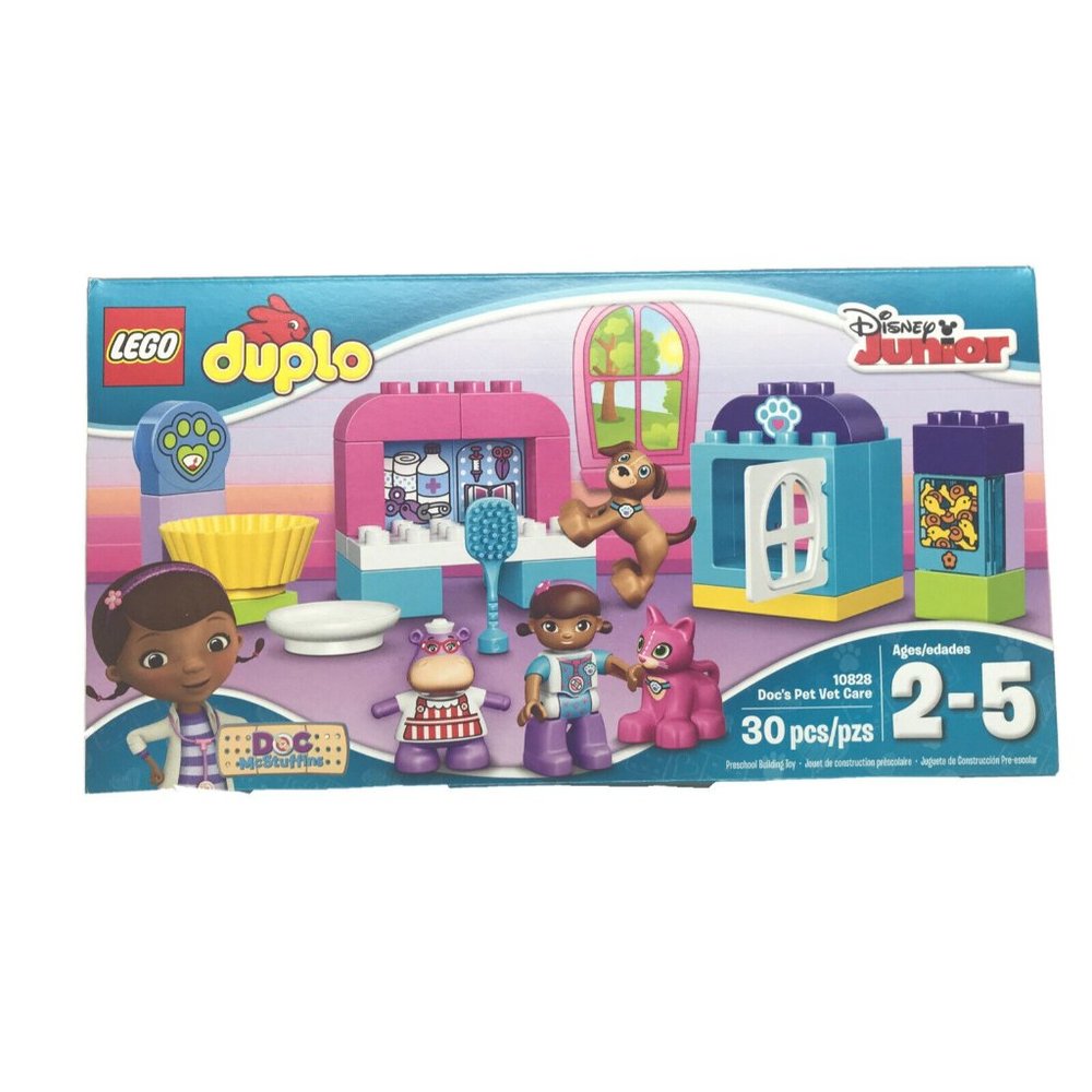 LEGO Duplo 10828 30pc Disney Junior Doc McStuffins' Docs Pet Vet Care New